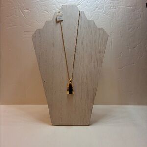 Retired Lia Sophia Black Enamel & Gold And Tone Accents  18” Inches Lot# 42